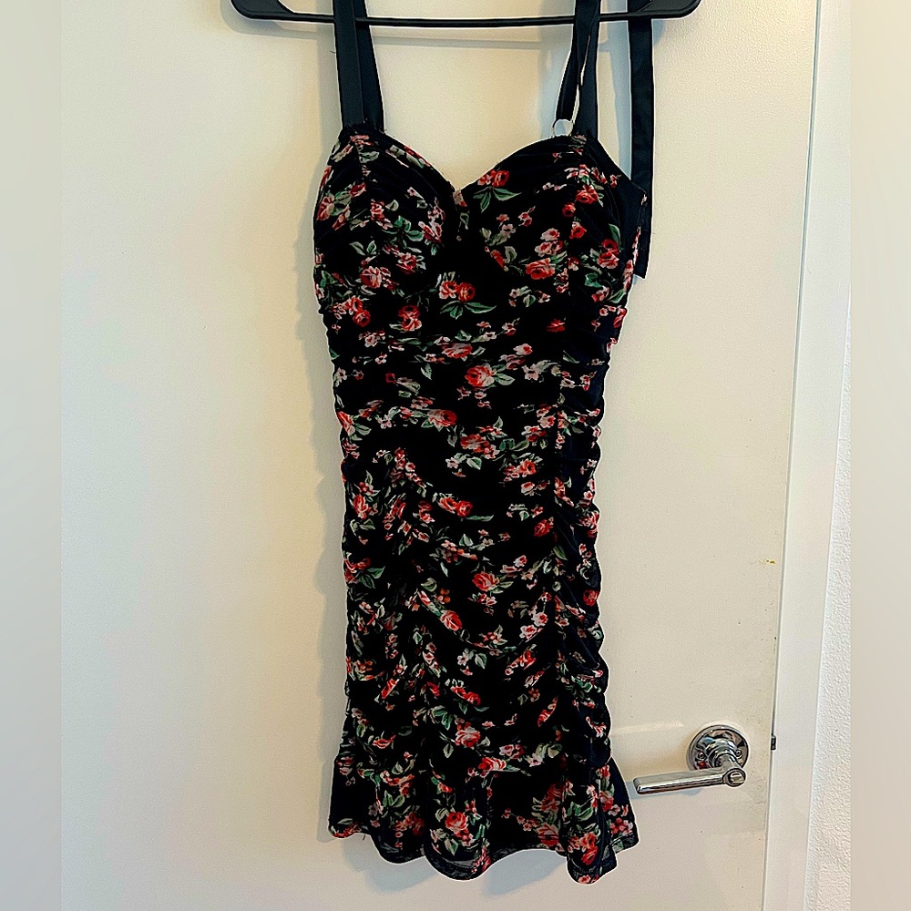 FLORAL MIDI DRESS